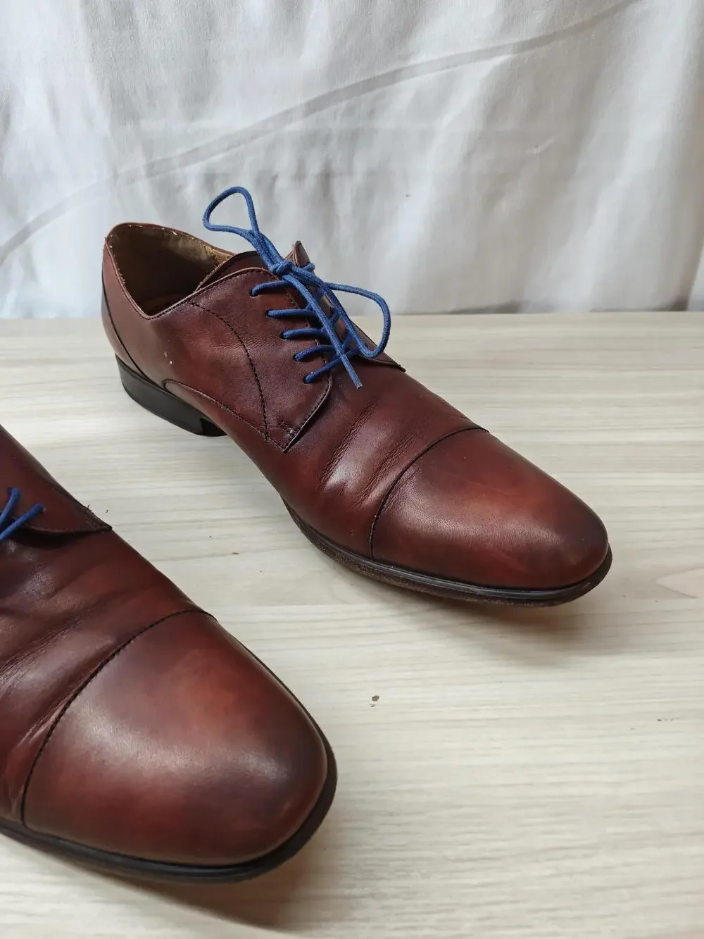 Aldo Shoes Mens Size 10 Brown Leather Oxford Lace Up Dress Formal Classic EU 44